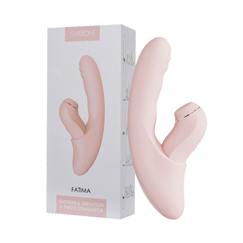 SVAKOM Fatima Sucking Push Blasting Heating Vibrator