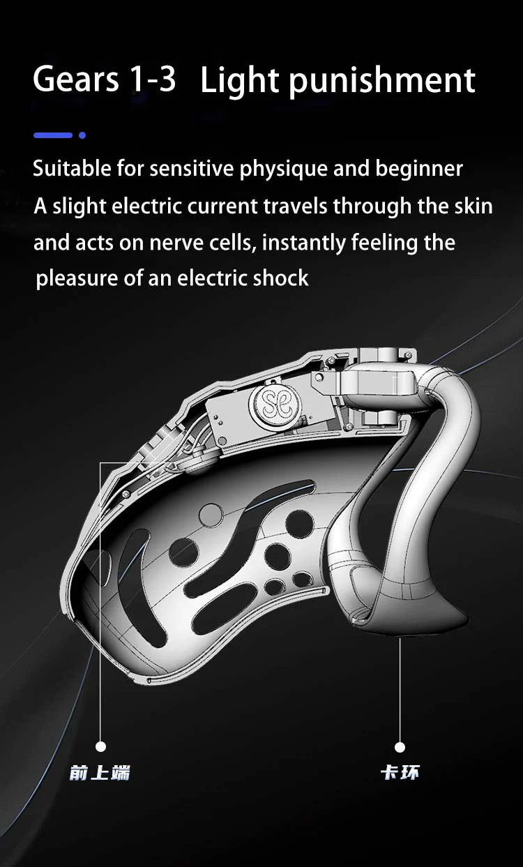 [𝗣𝗥𝗘-𝗢𝗥𝗗𝗘𝗥] Lockink Nautilus Wireless Remote Control Electric Shock Chastity