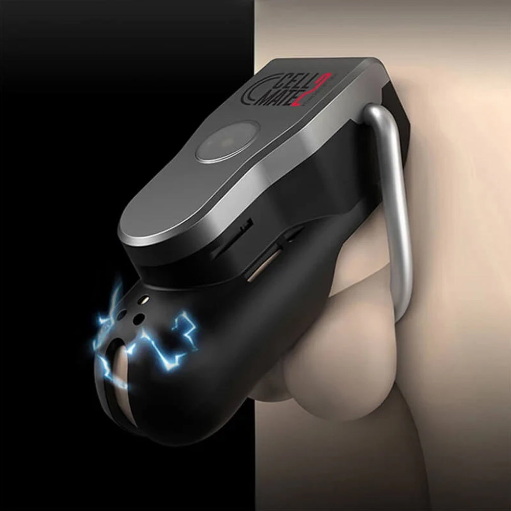 [𝗣𝗥𝗘-𝗢𝗥𝗗𝗘𝗥] QIUI Cellmate 2 APP Remote Control Electric Shock Male Chastity Device