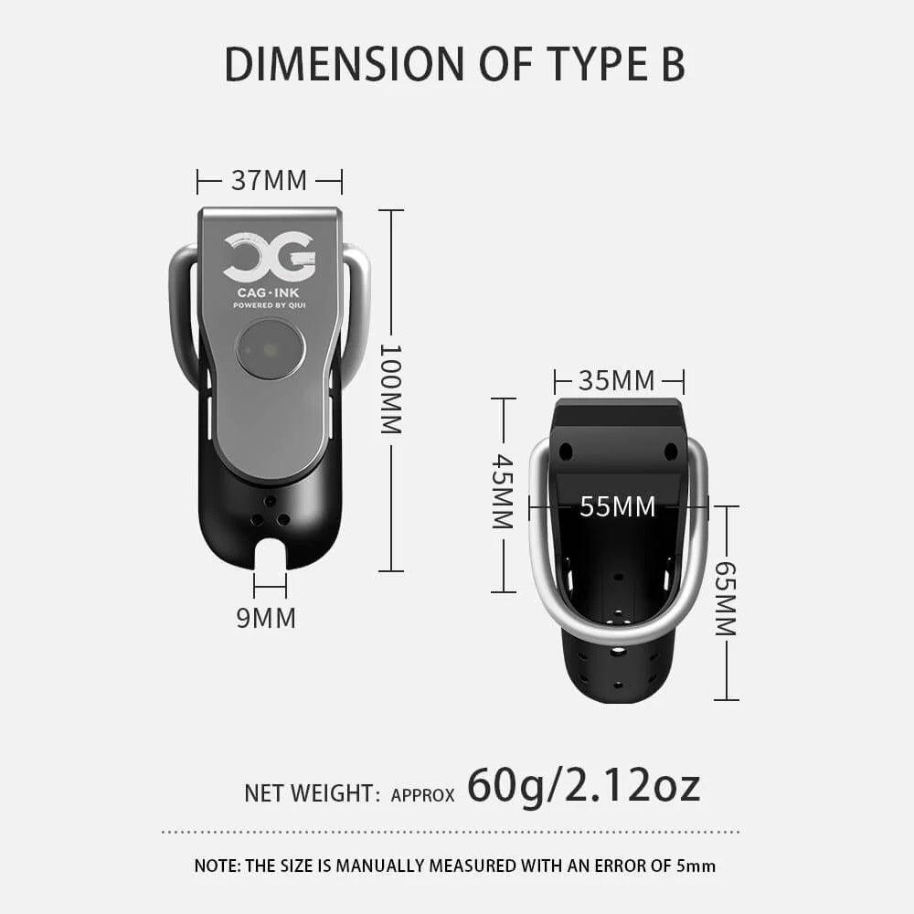 [𝗣𝗥𝗘-𝗢𝗥𝗗𝗘𝗥] QIUI Cellmate 2 APP Remote Control Electric Shock Male Chastity Device