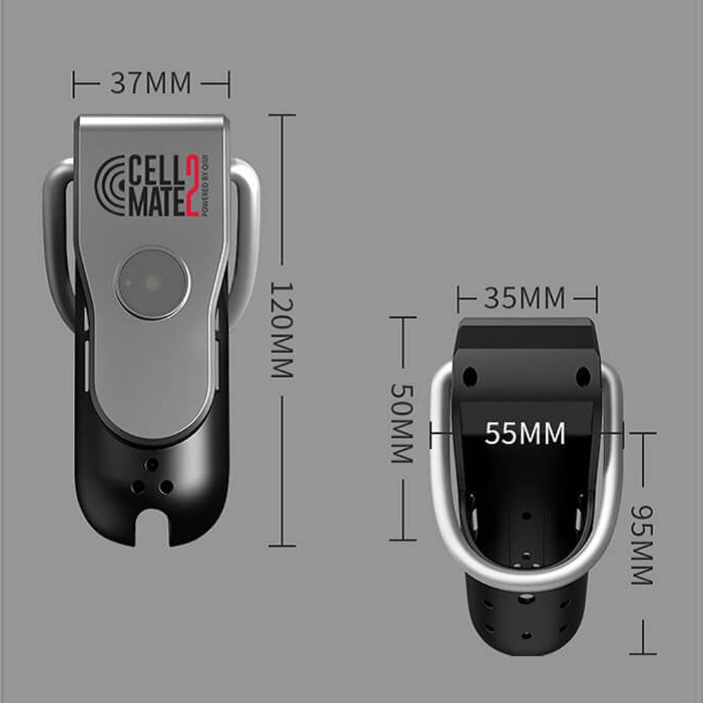 [𝗣𝗥𝗘-𝗢𝗥𝗗𝗘𝗥] QIUI Cellmate 2 APP Remote Control Electric Shock Male Chastity Device