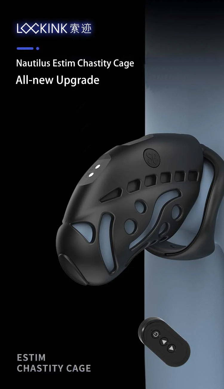 [𝗣𝗥𝗘-𝗢𝗥𝗗𝗘𝗥] Lockink Nautilus Wireless Remote Control Electric Shock Chastity