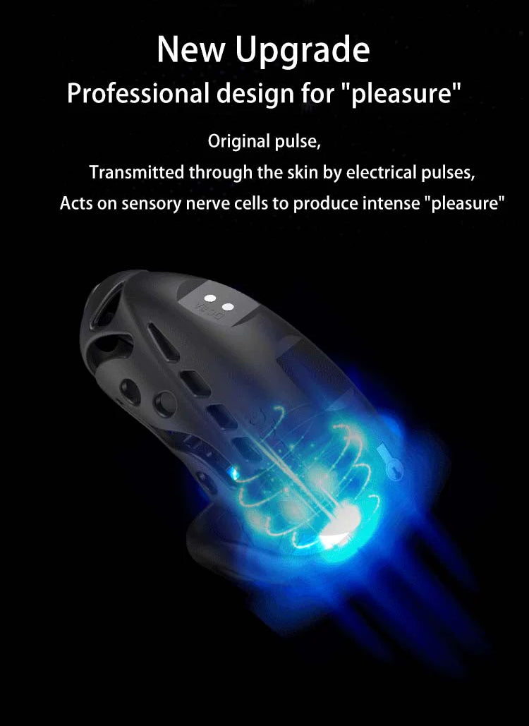 [𝗣𝗥𝗘-𝗢𝗥𝗗𝗘𝗥] Lockink Nautilus Wireless Remote Control Electric Shock Chastity